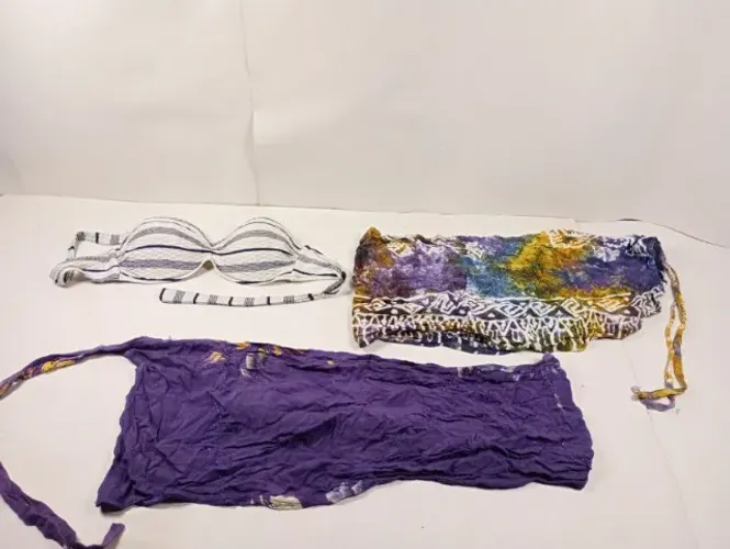 Lote 7 Peças de Moda Praia Feminina - Biquínis Variados (Tamanhos P e M)