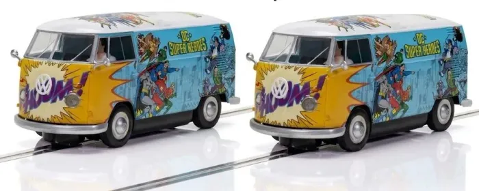 2 Carros Autorama Vw Kombi T1b - Embalagem com pequeno danos (leia)