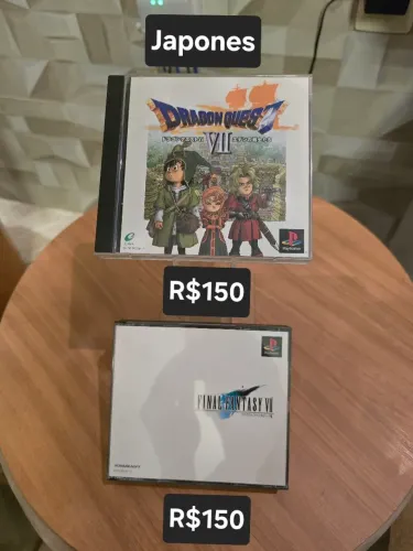 Jogos Final fantasy e Dragon quest PsOne Original JAPONES 