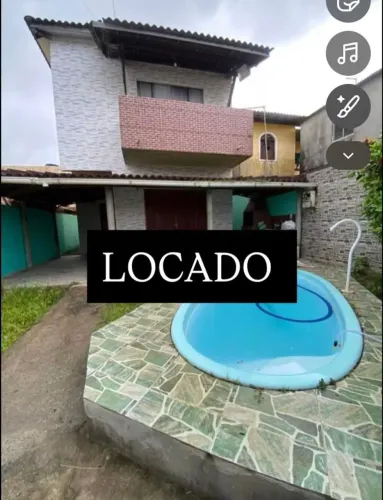 Casa com piscina para aluguel em Arembepe Loteamento Volta do Robalo