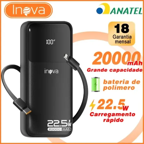 Carregador Portatil Power Bank 20.000 Mah - Entrega Gratis