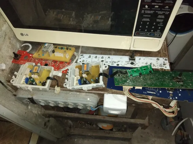 Placas máquina de lavar defeito