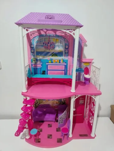 Casa da Barbie Malibu - 2 Andares (Com Móveis)