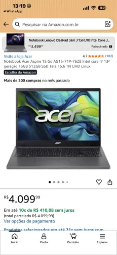 Notebook Acer
