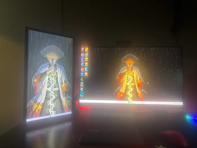 Monitor AOC 27Pol 165Hz + 22 60Hz + Braço duplo.