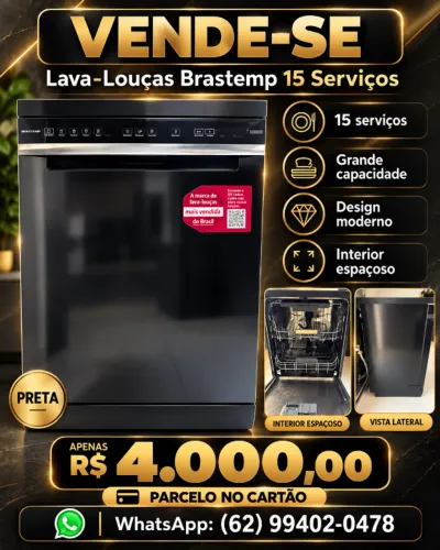 Vende-se Vende-se Lava-Louças Brastemp 15 Serviços, preta