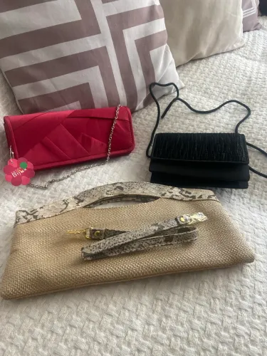 3 lindas bolsas de festa novas