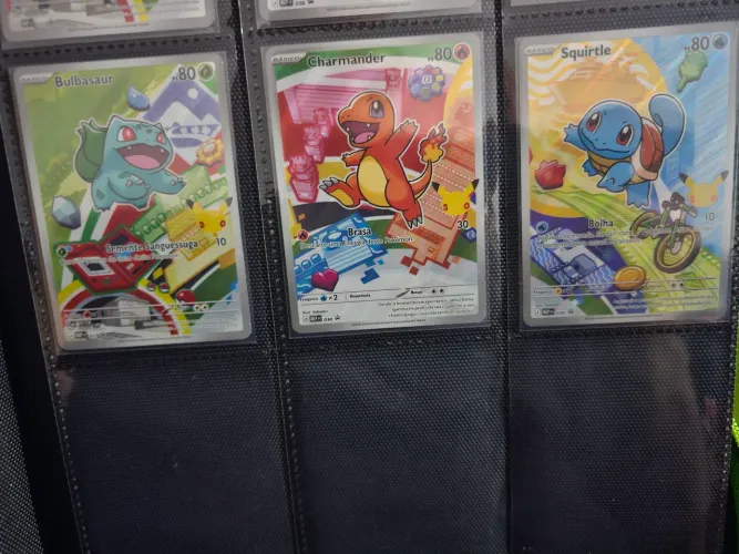 Trio de kanto parceiros iniciais pokemon