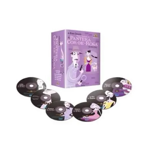 Box 6 DVDs Coleção Pantera Cor de Rosa- Original