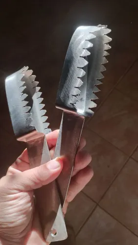 Pesca , pescaria, Descamador de peixe inox