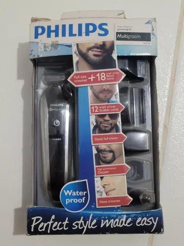 Aparador de barba e cabelo Philips QG3340 multigroom turbo