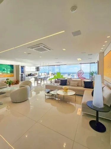 Mansão Baiano de Tênis. Apartamento de Luxo à Venda, 305m², 4 suítes, 5 Vagas, Vista Mar,