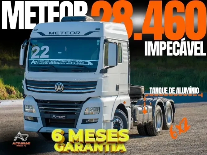 Meteor 28.460 2022 - 6 rodas de alumínio, baixo KM, bancos de couro e estrutural 100%!