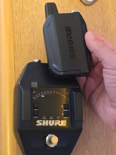Pedal Shure GLXD transmissor