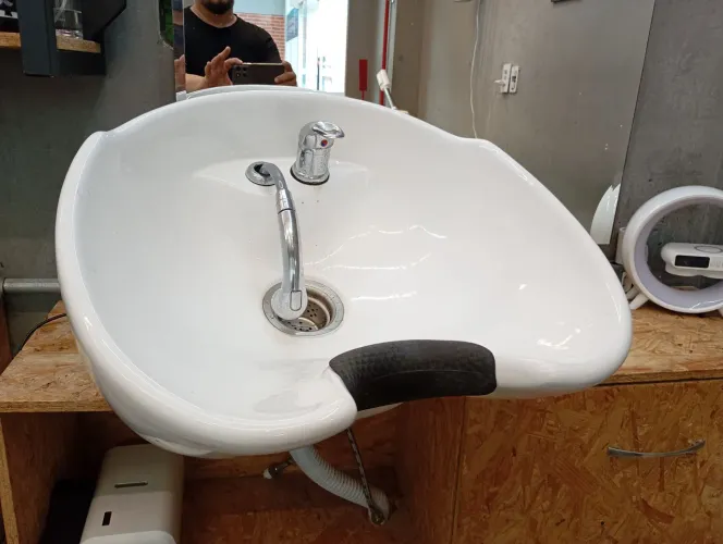Lavatório de cerâmica salão de beleza 