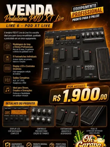 Pedaleira Line 6 POD XT Live