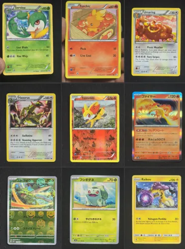 Cartas Torchic, Servine, Ursaring, Scyther, Moltres e mais - Pokemon TCG