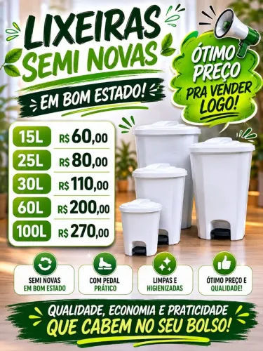 Vende-se Lixeira Seminova