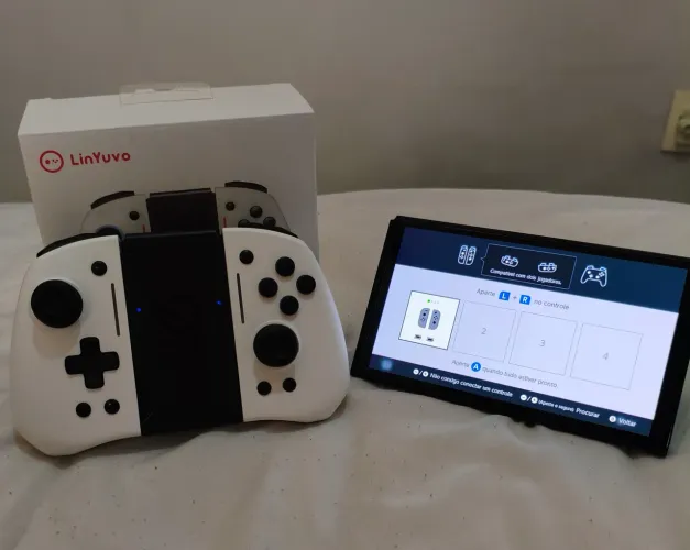 Controle Bluetooth, LinYuvo para Nintendo Switch, modelo KS42-05, SEMI NOVO