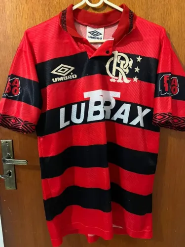 camisa flamengo 1993 umbro original - n° 7 (era romário/sávio) - relíquia!
