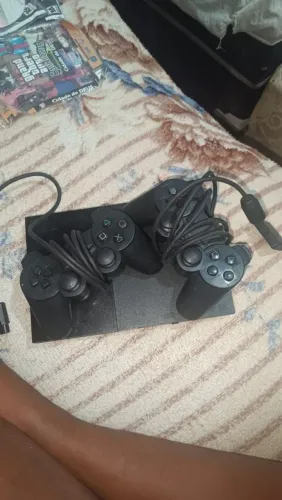 PS2 COMPLETO + 6 JOGOS + 2 CONTROLES, NÃO LIGA
