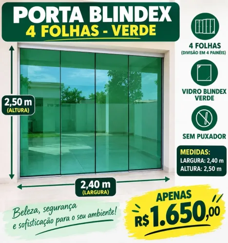 Porta blindex 