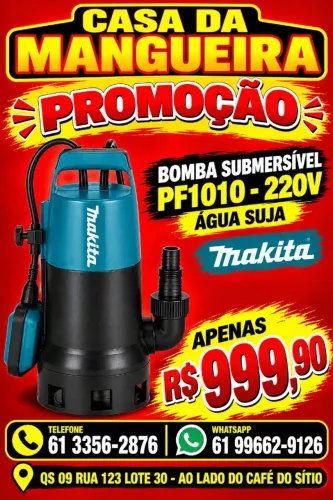 BOMBA SUBMERSIVEL PF1010-220V AGUA SUJA MAKITA