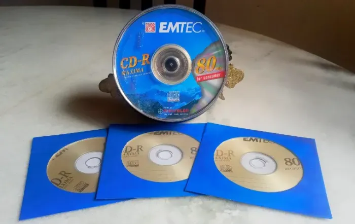 3 cd-r máxima digital áudio emtec-80 min p/ gravadores de mesa