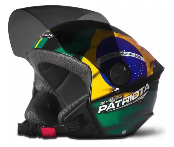 Capacete New Liberty Three Patriota Brasil. Todos Tamanhos*.