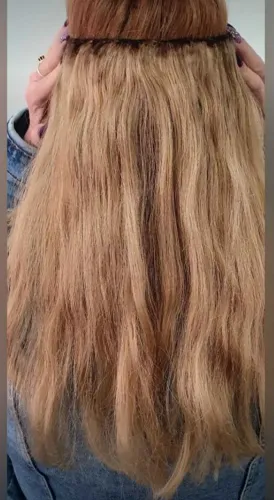 Mega Hair loiro natural - cabelo humano 