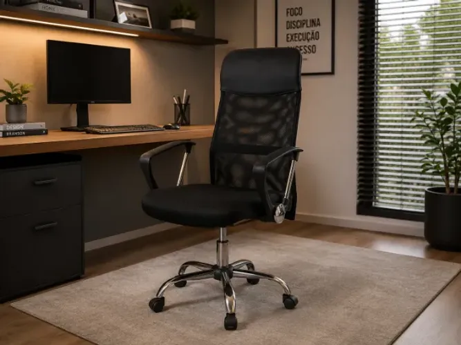 Cadeira Presidente Escritorio de tela Ergonomica Super Promo