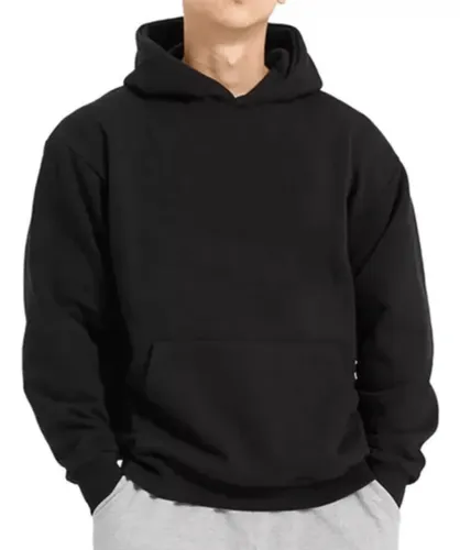 moletom canguru preto unissex