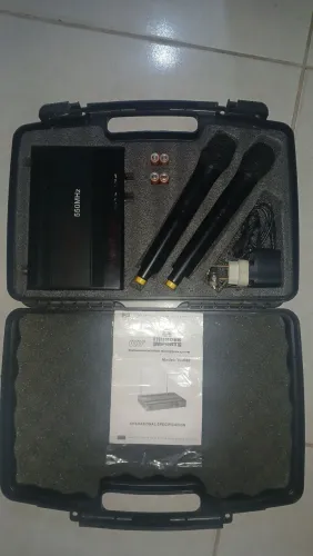 Microfone sem fio uhf thunder