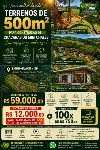 Terreno com documentação da área total será um condomonio de casas ou chalés