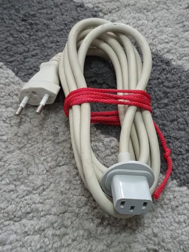Cabo energia iMac A1311 usado, plug só c/2 pinos