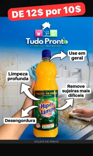 Geleia de pinho limpeza 