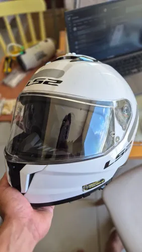 Capacete LS2 stream 2 Branco Tam.62