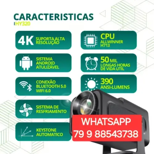 PROJETOR 4 MODELOS DISPONÍVEIS - ULTIMAS UNIDADES- URGENTE HY320 HY320 MINH HY300 MAGCUBIC