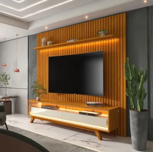 Conjunto Sala Nobre Requinte Naturale para TV
