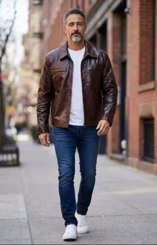 Jaqueta Masculina Couro legítimo