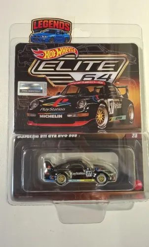 Hot Wheels Porsche 911 GT2 EVO Elite64 Playstation - Lançamento 2026 - JNF07
