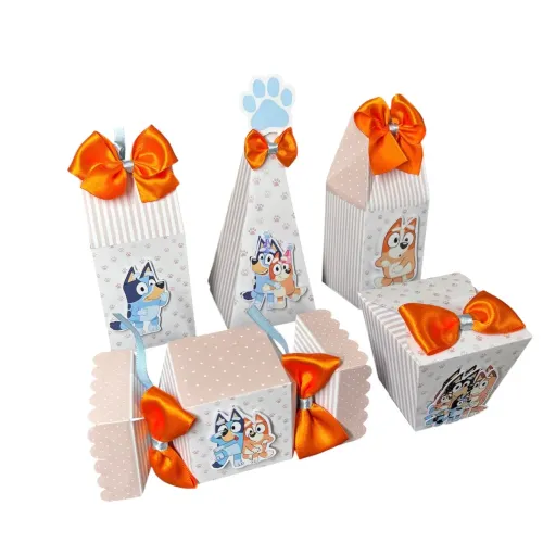 Caixinhas de festa infantil 5un - Bluey