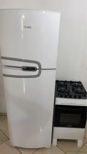 Kit geladeira frost free e fogão mesa vidro ENTREGO