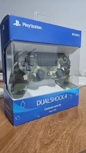 Dualshock 4 Ps4 sem fio camuflado verde original Sony