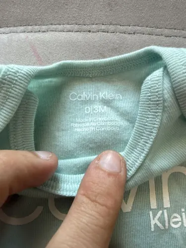 Body Calvin Klein Bebê Verde 0-3m