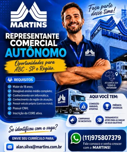 Representante Comercial Para ABC -SP 