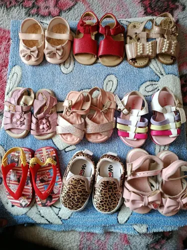 Lote sapatos menina
