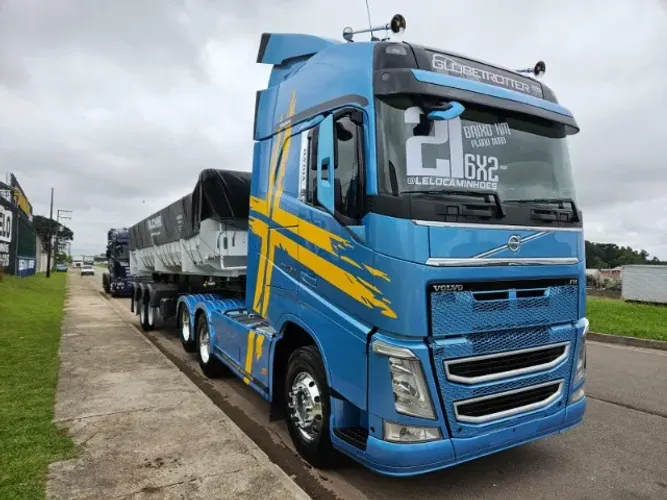 Volvo FH 460 6x2 Globetrotter Ano 21 Plano Ouro + Basculante Facchini Ano 25 0km 25m³ 
