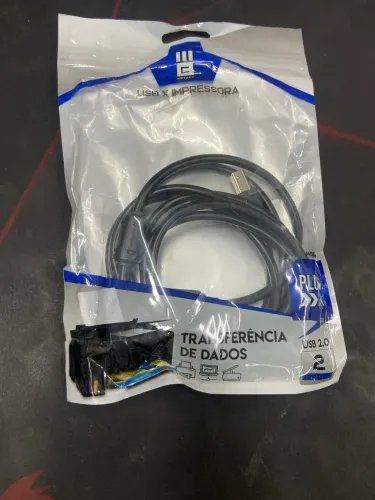 Cabo USB x Impressora, transferências de dados usb 2.0