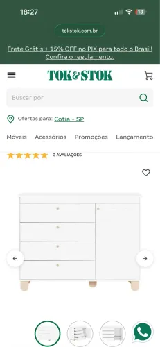 Cômoda tokstok 